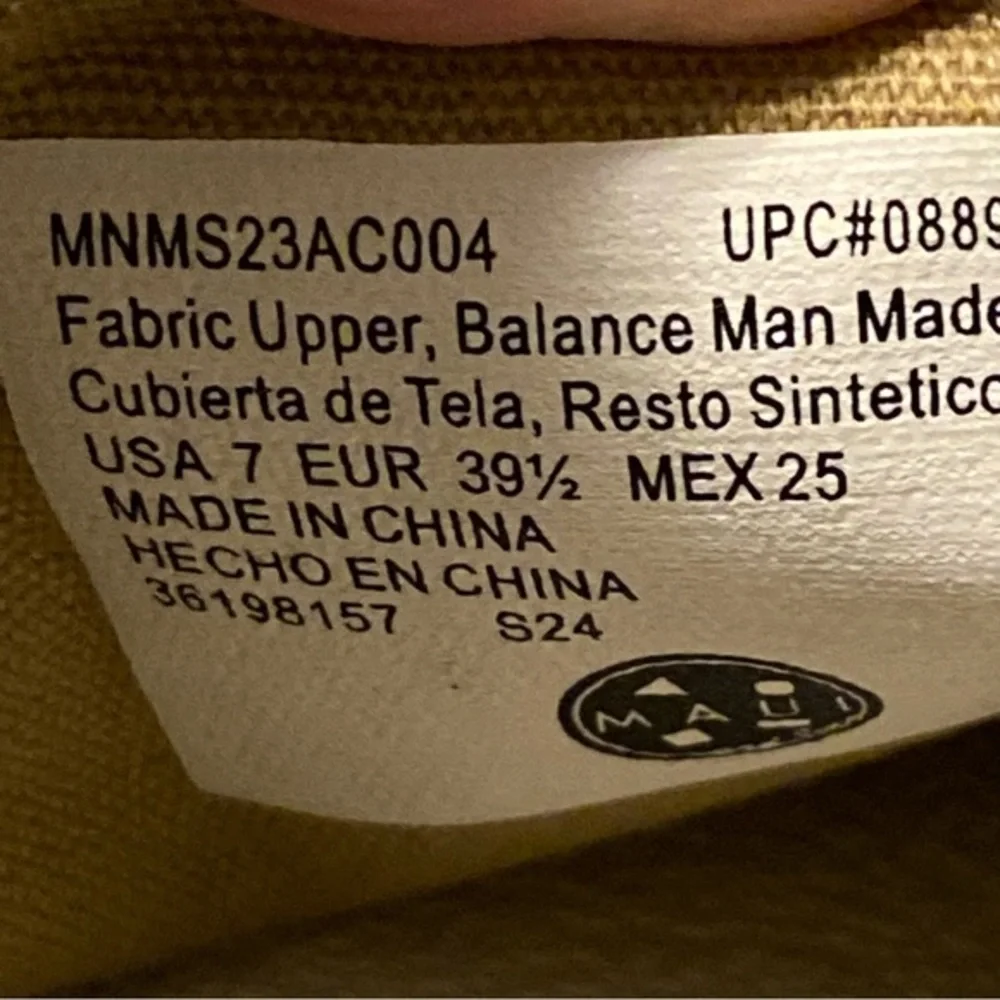 Maui And Son Loafer Shoes Mens Size 7 Beach Khaki Slip On Casual Lightweight New
